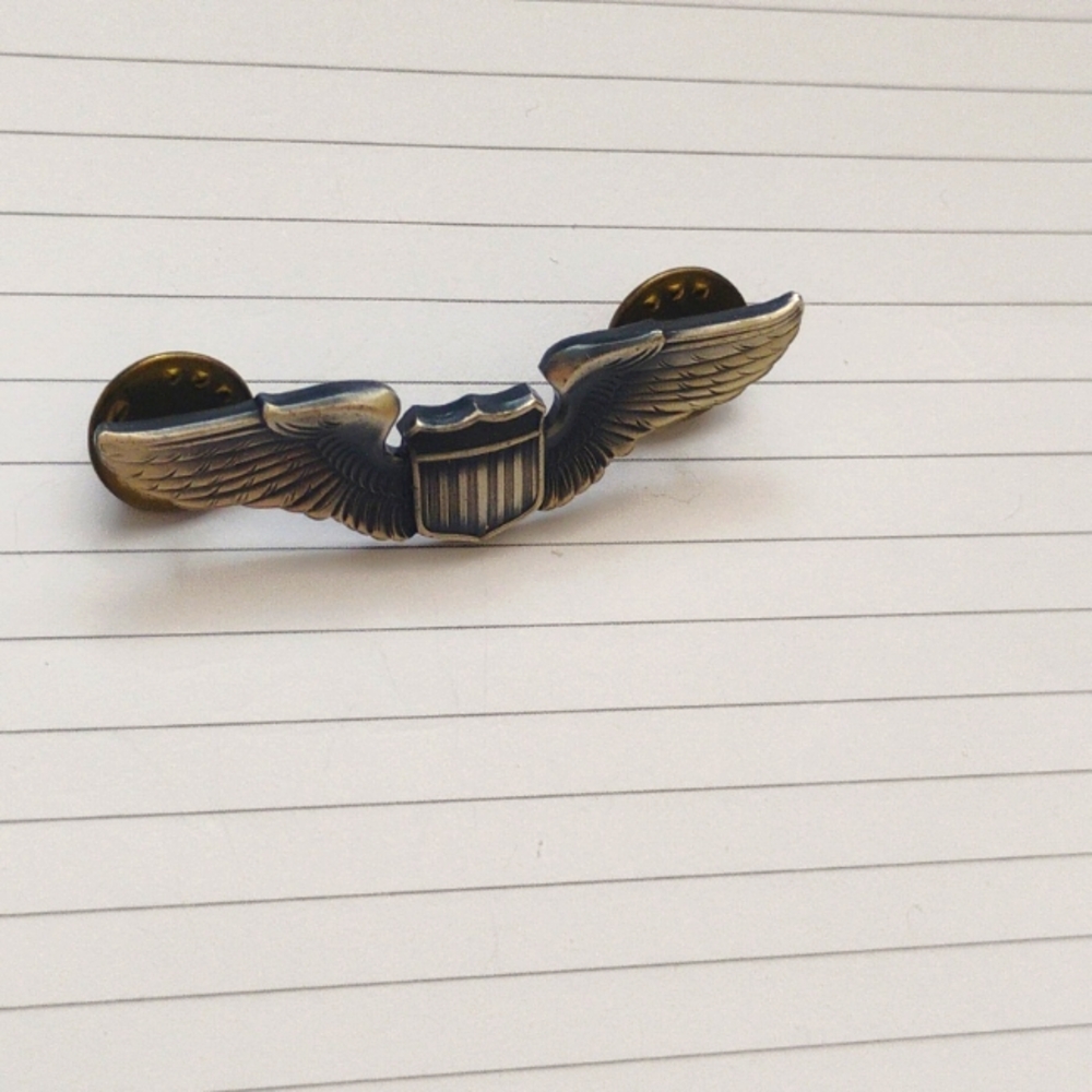 Vintage 1/20 Silver Filled Airmen Wings